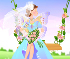 Image butterfly theme wedding dress up