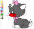 Image cute kitty coloring