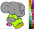 Image elephant coloring